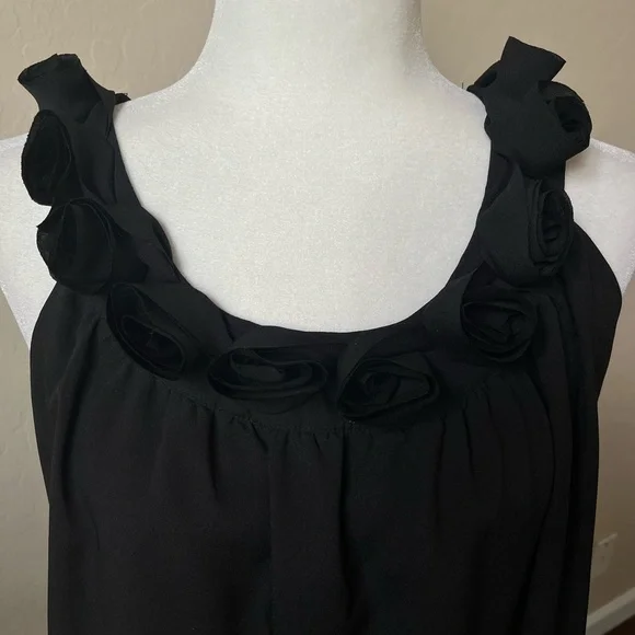 Miss Me Black Sleeveless Blouse Size M - Picture 3 of 7